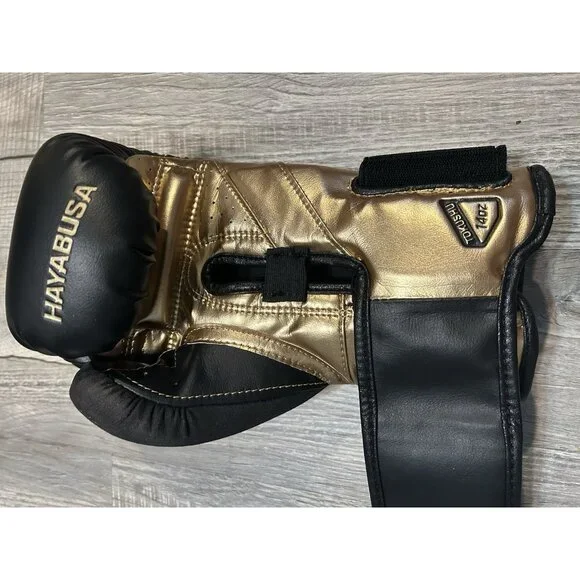 Hayabusa Gold and Black Boxing Gloves - Picture 8 of 8